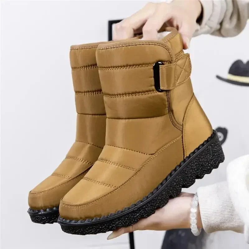 Rensje | Quilted Waterproof Boots with Buckle for Women