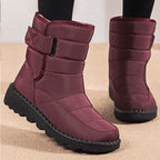 Rensje | Quilted Waterproof Boots with Buckle for Women