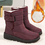Rensje | Quilted Waterproof Boots with Buckle for Women
