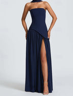Farah | Strapless High-Slit Maxi Cocktail Dresses for Women
