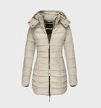 Elowise | Hooded Longline Belted Coat for Women