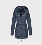 Elowise | Hooded Longline Belted Coat for Women