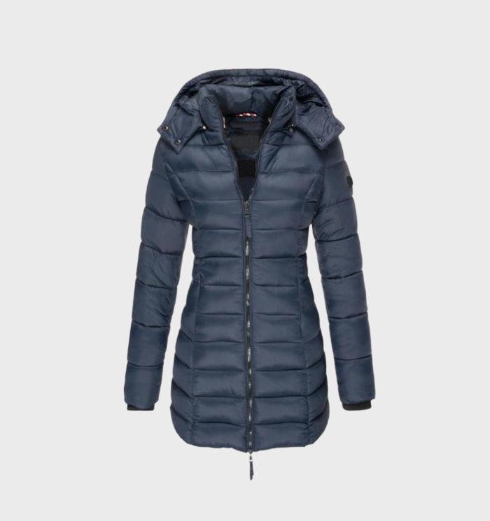 Elowise | Hooded Longline Belted Coat for Women