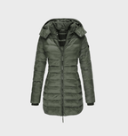 Elowise | Hooded Longline Belted Coat for Women