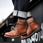 Heinrich | Cap Toe Chelsea Boots with Lace-Up Ankle Cut for Men