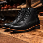 Heinrich | Cap Toe Chelsea Boots with Lace-Up Ankle Cut for Men