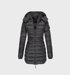 Elowise | Hooded Longline Belted Coat for Women