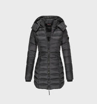 Elowise | Hooded Longline Belted Coat for Women