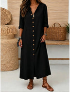 Erika | A-Line Midi Cocktail Dresses with Crew Neck for Women
