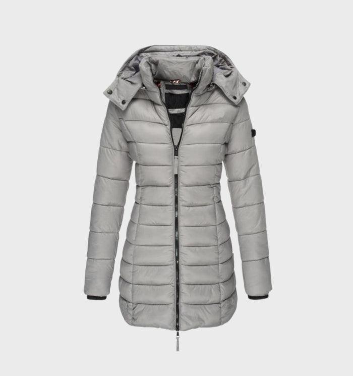Elowise | Hooded Longline Belted Coat for Women