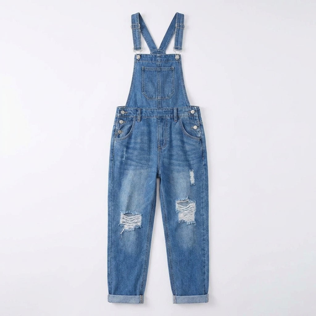 Aafke | Straight-Leg Bib Pocket Jumpsuit for Women