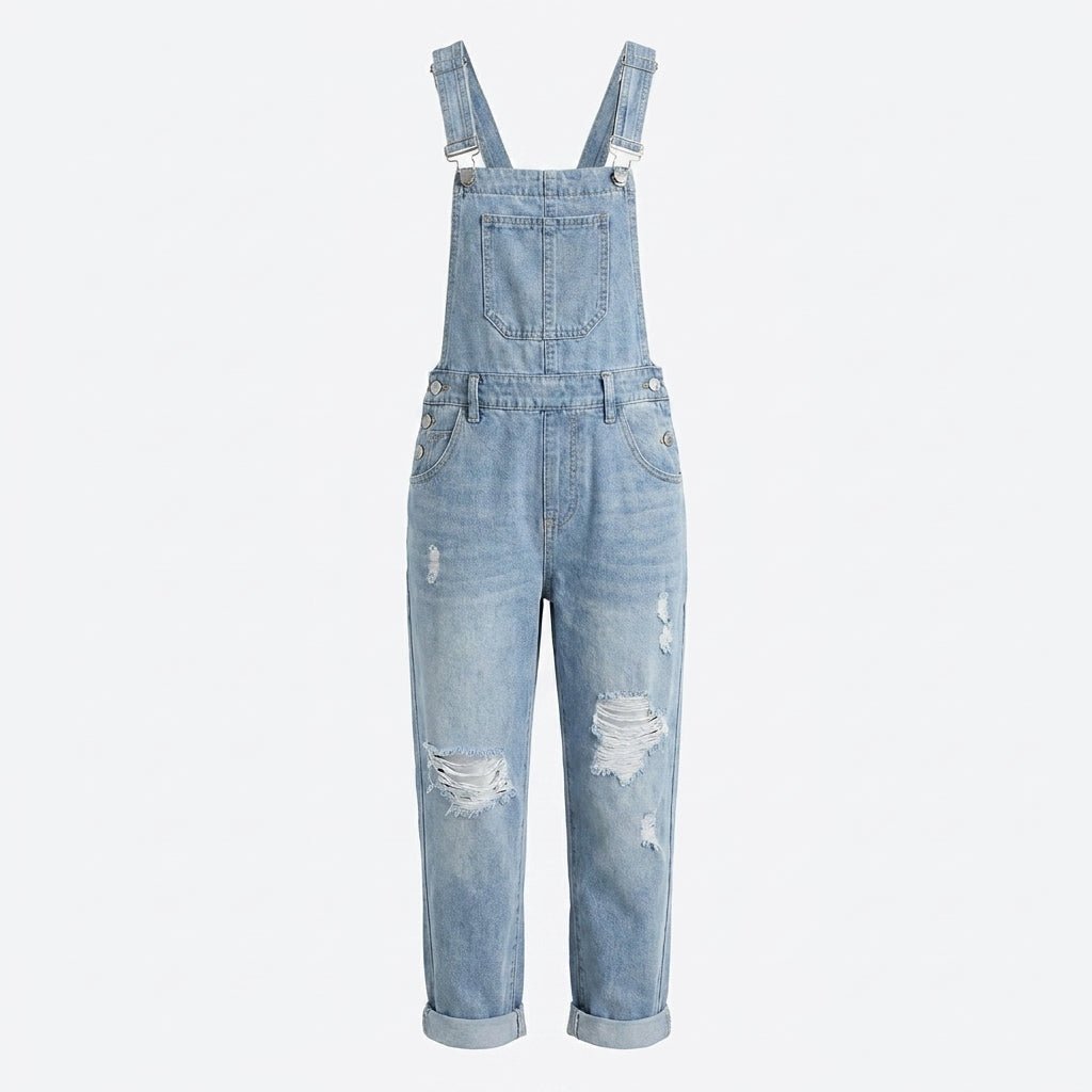 Aafke | Straight-Leg Bib Pocket Jumpsuit for Women