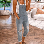 Aafke | Straight-Leg Bib Pocket Jumpsuit for Women