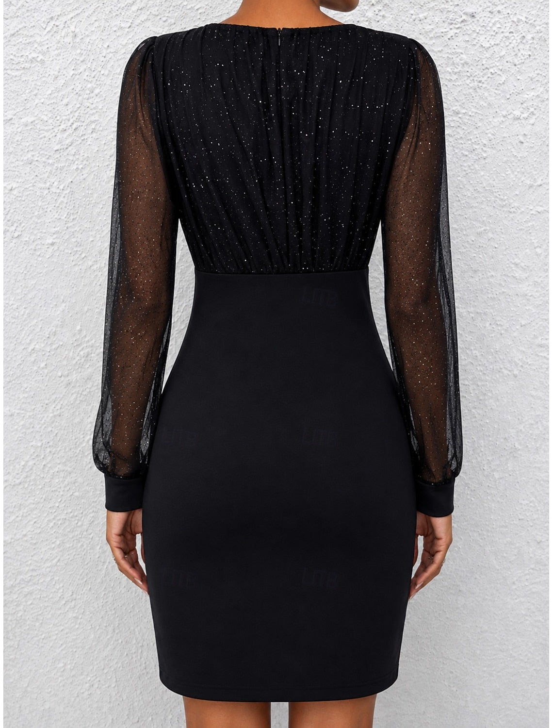 Estelle | Glitter Wrap V-Neck Bodycon Cocktail Dresses for Women