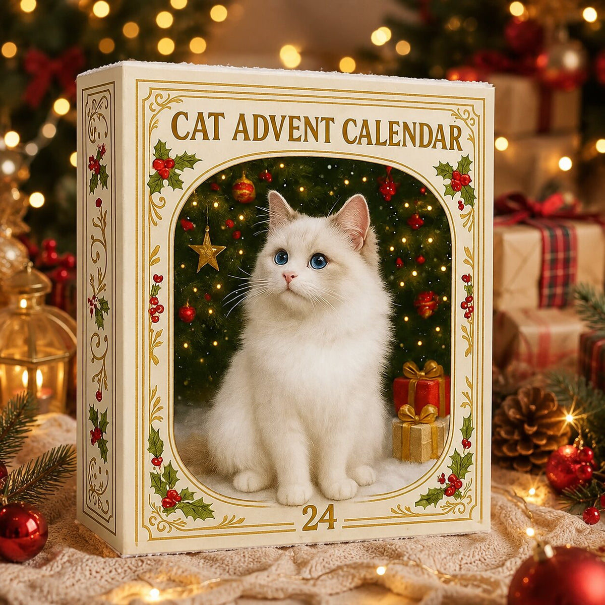 CAT FIGURINE ADVENT CALENDAR – 24 MINI CATS