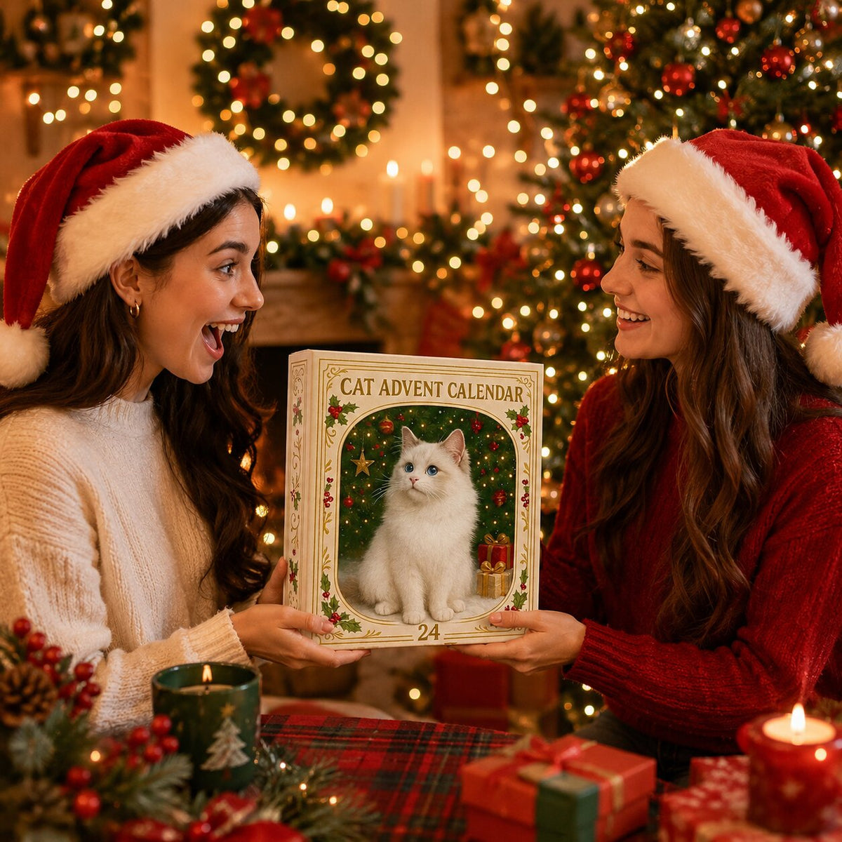 CAT FIGURINE ADVENT CALENDAR – 24 MINI CATS