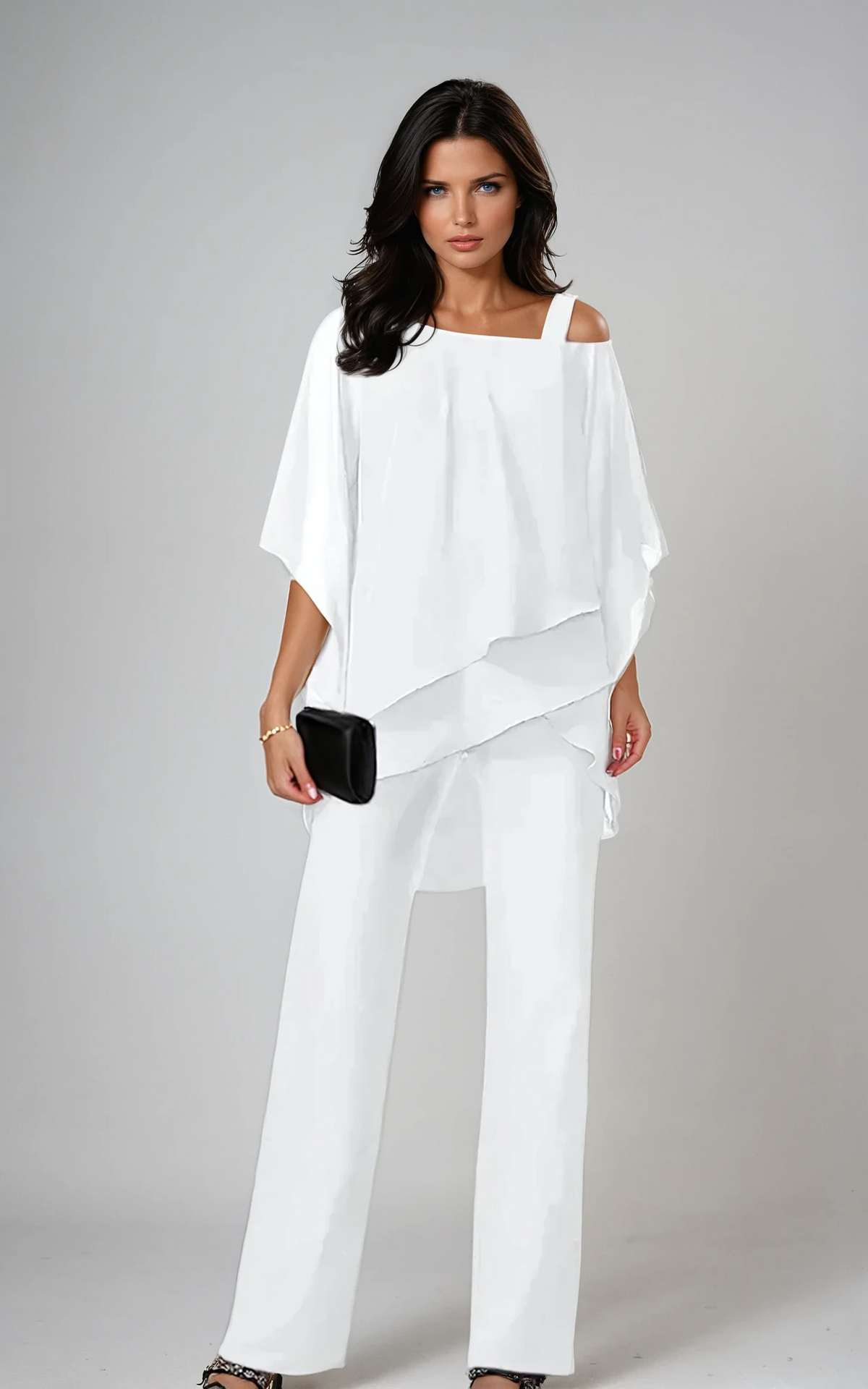 Alice Layered Off-Shoulder Wide-Leg Set for Women