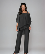 Alice Layered Off-Shoulder Wide-Leg Set for Women