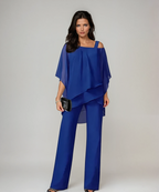 Alice Layered Off-Shoulder Wide-Leg Set for Women