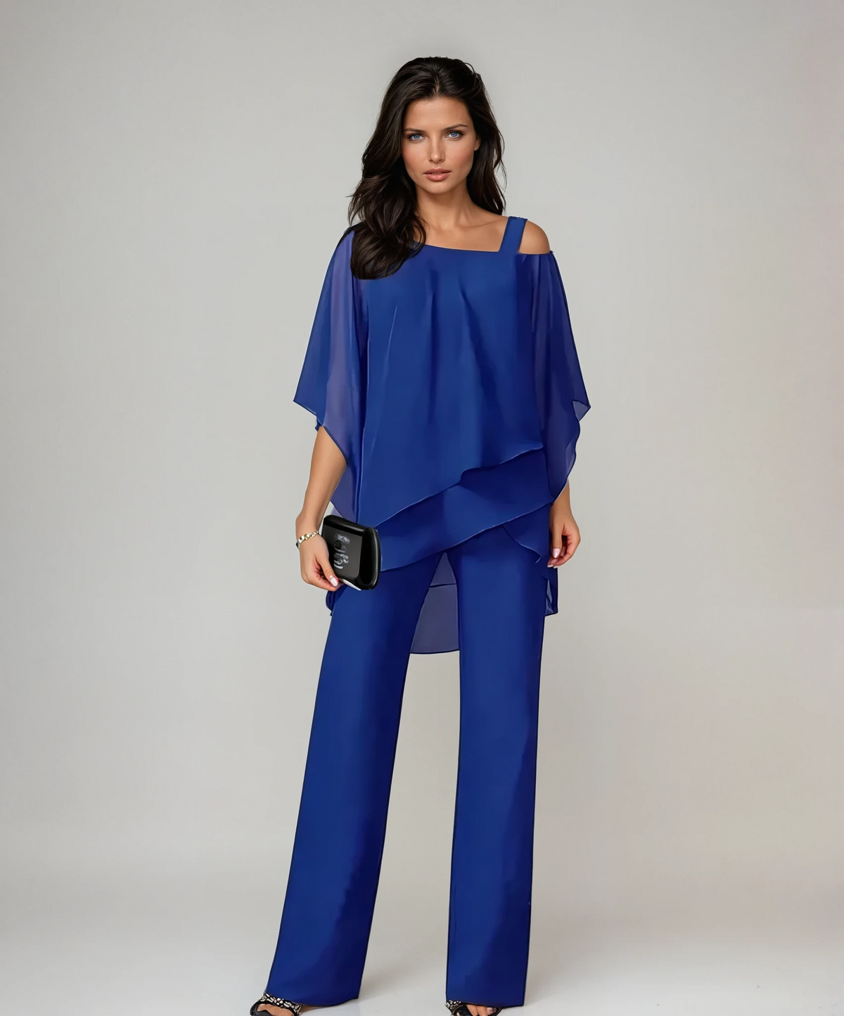 Alice Layered Off-Shoulder Wide-Leg Set for Women