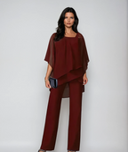 Alice Layered Off-Shoulder Wide-Leg Set for Women