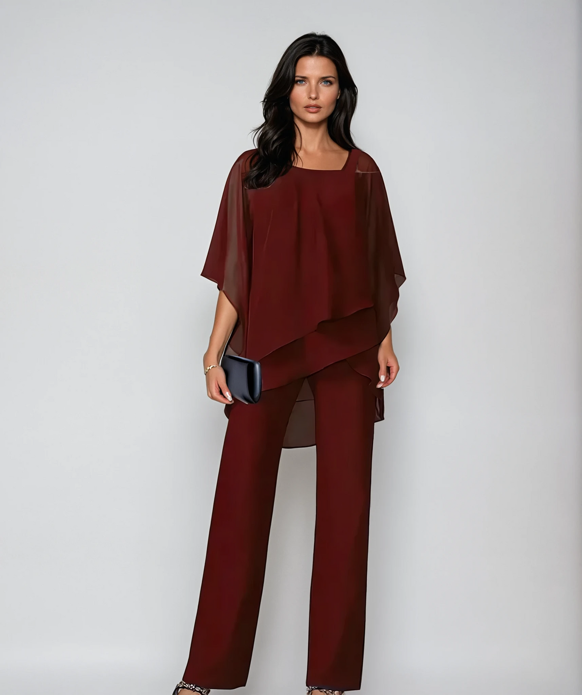 Alice Layered Off-Shoulder Wide-Leg Set for Women