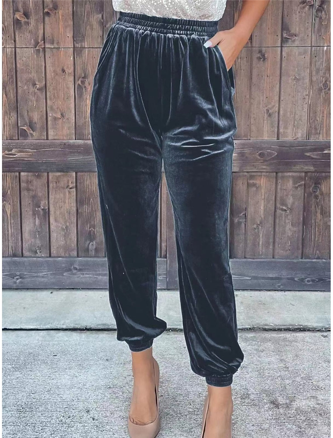 Eloise | High-Waist Ribbed Jogger Sweatpants for Women