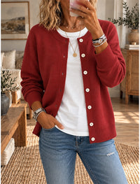 Jorien | Ribbed Button-Front Cardigan for Women