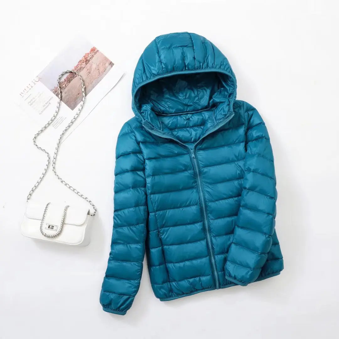 Cosima | Hooded Zip-Front Longline Jacket for Women