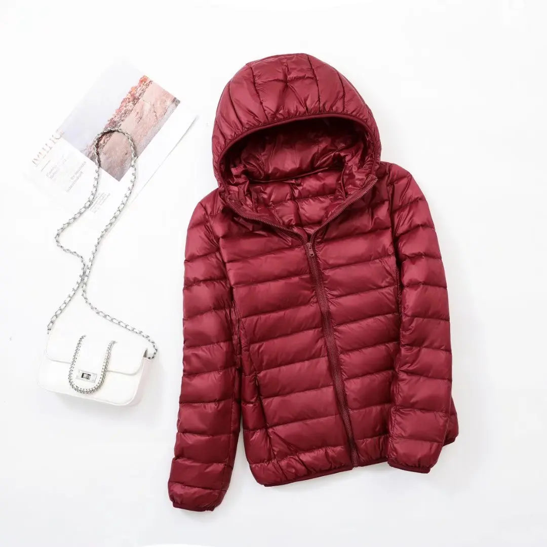 Cosima | Hooded Zip-Front Longline Jacket for Women
