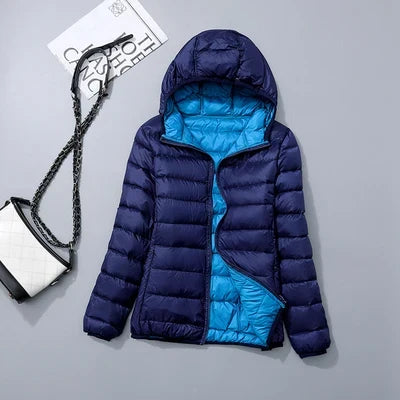 Cosima | Hooded Zip-Front Longline Jacket for Women