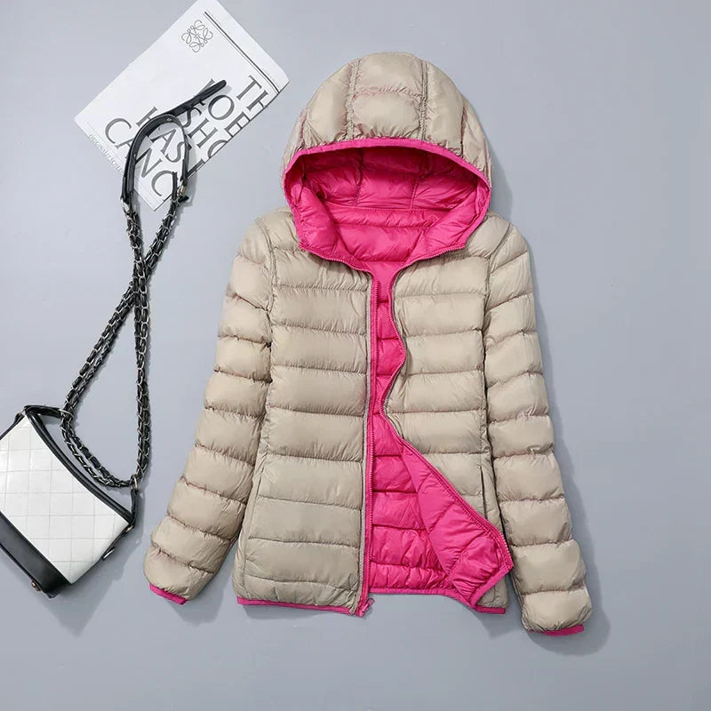Cosima | Hooded Zip-Front Longline Jacket for Women