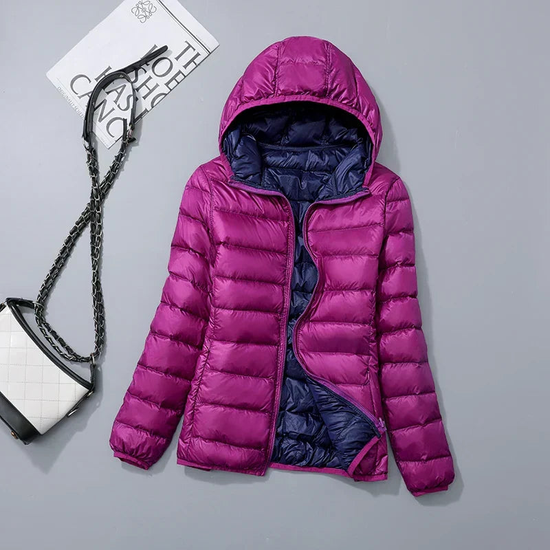 Cosima | Hooded Zip-Front Longline Jacket for Women