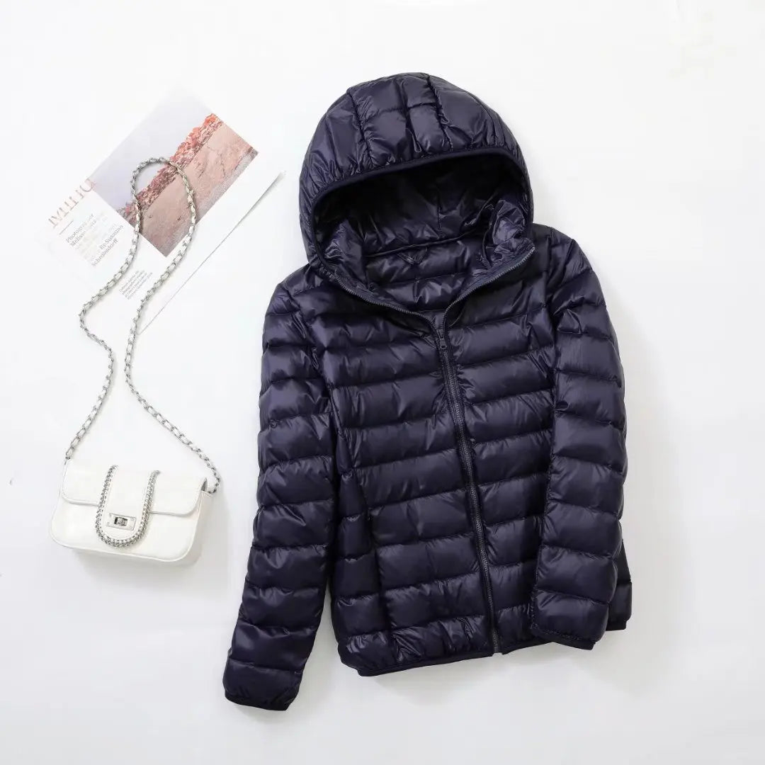 Cosima | Hooded Zip-Front Longline Jacket for Women