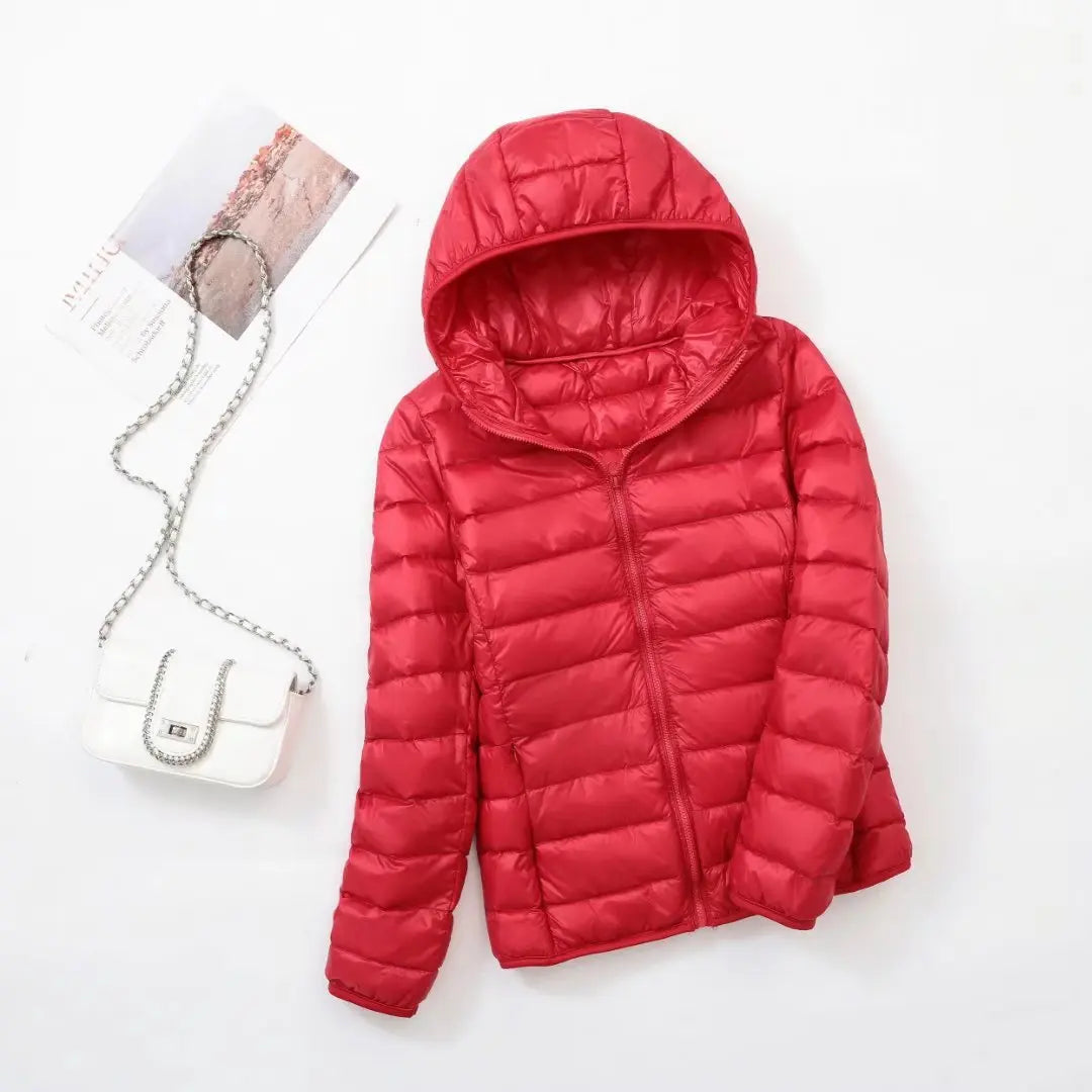 Cosima | Hooded Zip-Front Longline Jacket for Women