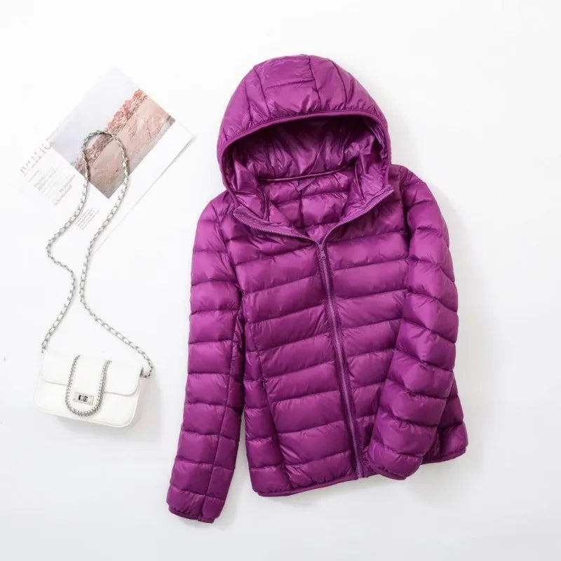 Cosima | Hooded Zip-Front Longline Jacket for Women