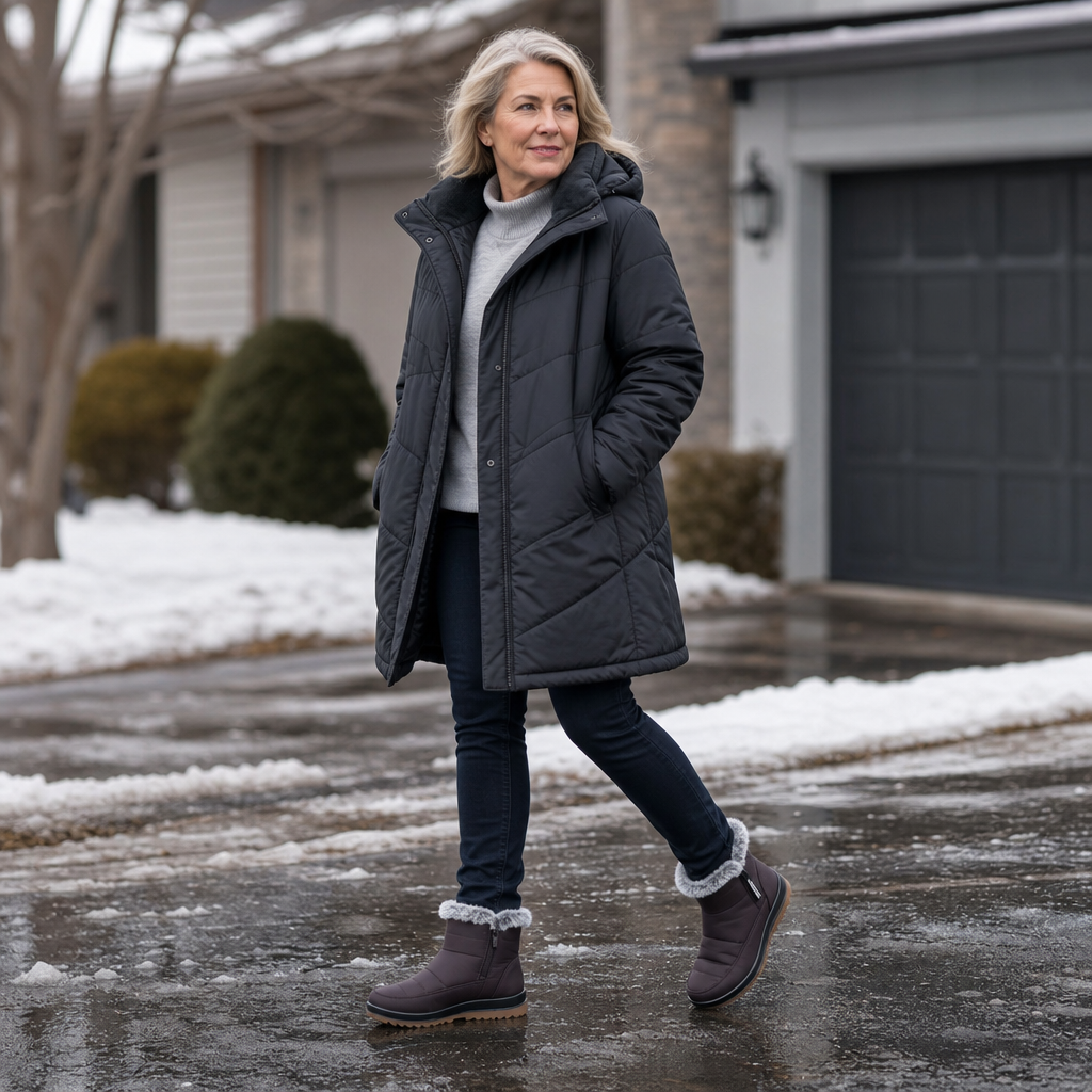 Sabina Faux Fur-Lined Slip-On Snow Boots for Women