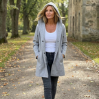 Juno | Oversized Hooded Button-Front Cardigan with Pockets