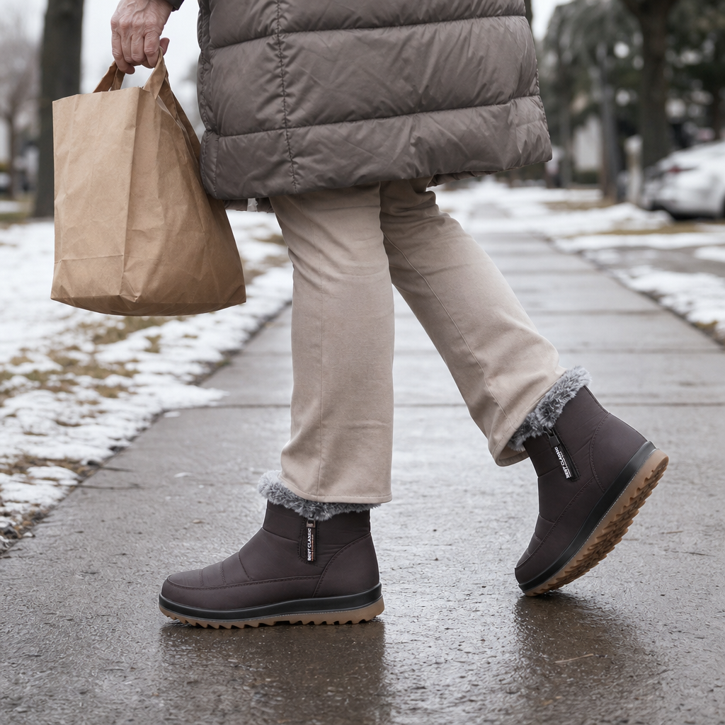 Sabina Faux Fur-Lined Slip-On Snow Boots for Women