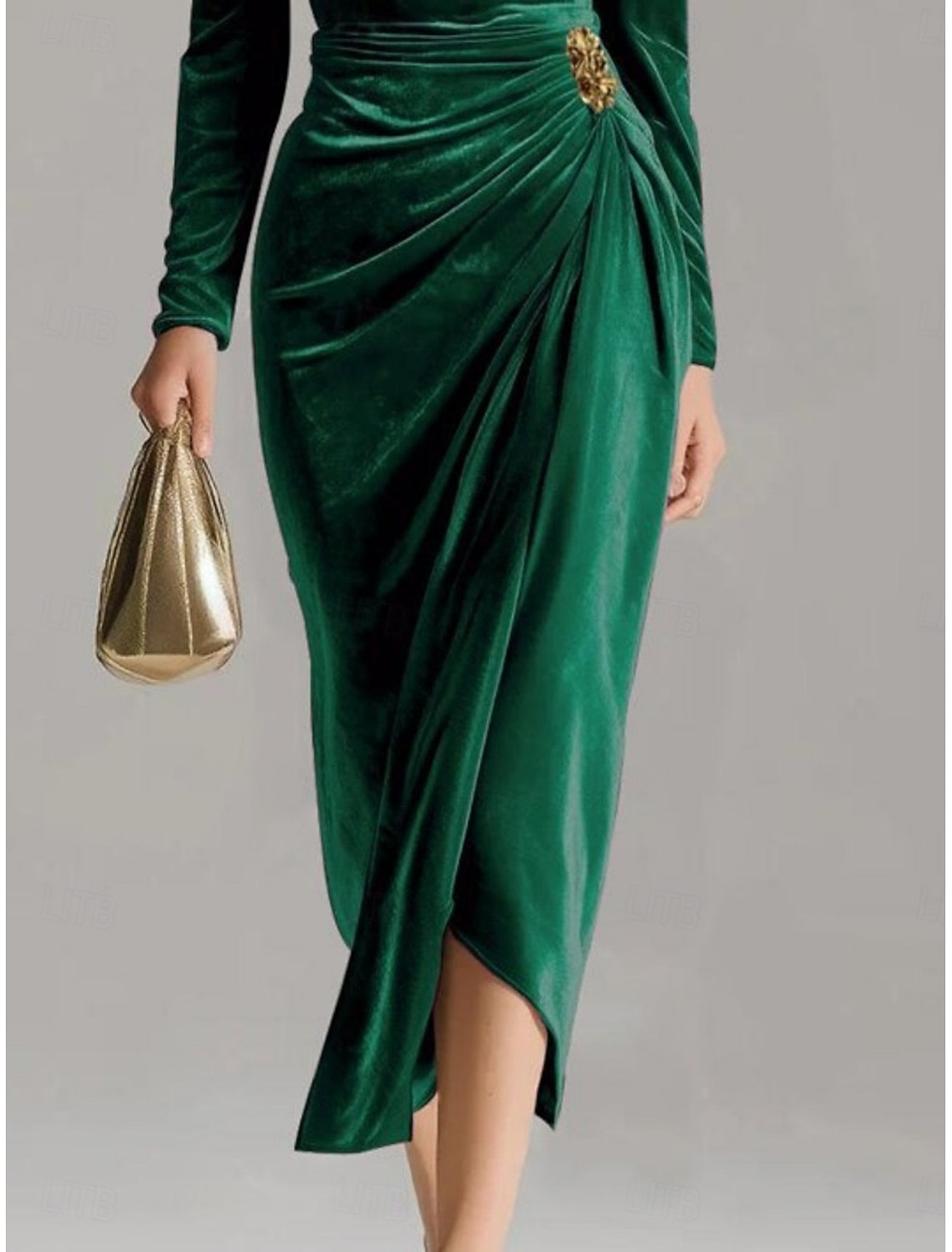 Enid | Draped Cowl Neck Sheath Cocktail Dresses for Women