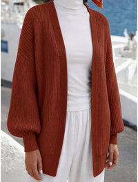 Florence | Ribbed Knit Longline Open-Front Cardigan for Women