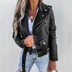 Flore | Belted Longline Puffer Jacket with Stand Collar for Women
