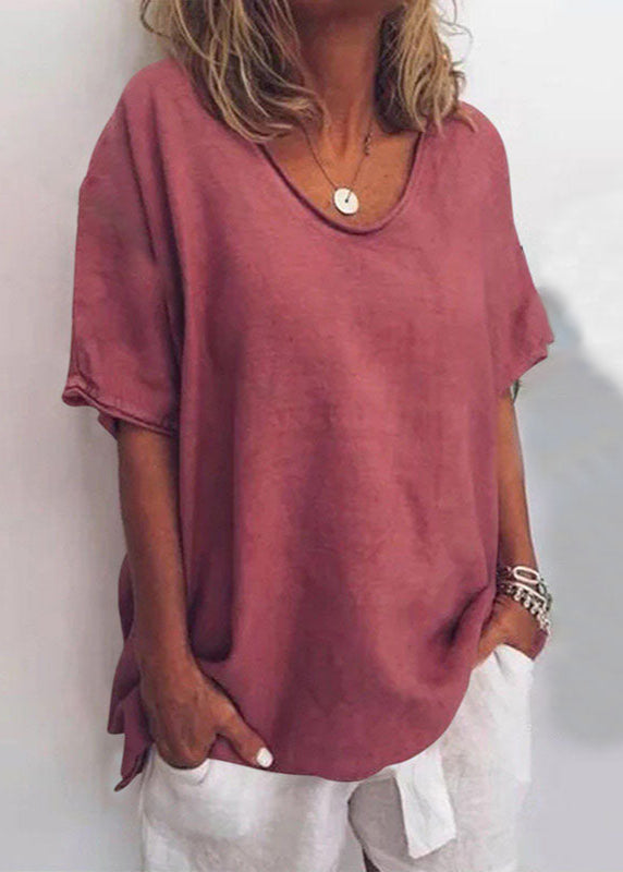 Sofia | Round-Neck Loose-Fit Blouse with Dropped Shoulders for Women