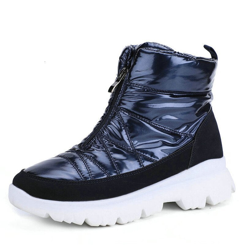 Imogen | Quilted Zip-Up Waterproof Boots for Women