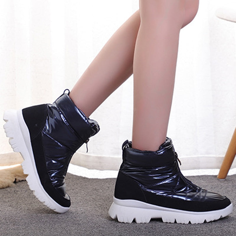 Imogen | Quilted Zip-Up Waterproof Boots for Women