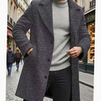 Simon | Single-Breasted Longline Overcoat for Men