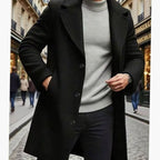Simon | Single-Breasted Longline Overcoat for Men