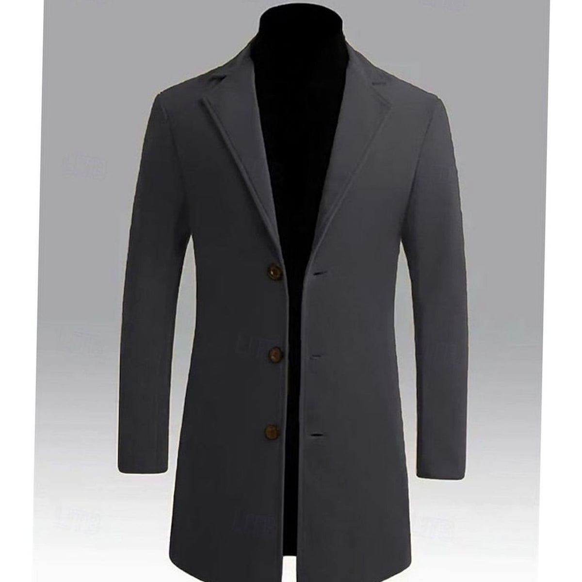 Simon | Single-Breasted Longline Overcoat for Men