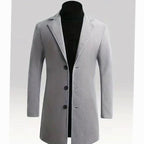 Simon | Single-Breasted Longline Overcoat for Men