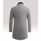 Simon | Single-Breasted Longline Overcoat for Men